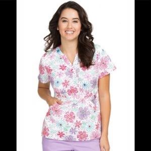 ‼️2 FOR 10‼️Life is peachy scrub top